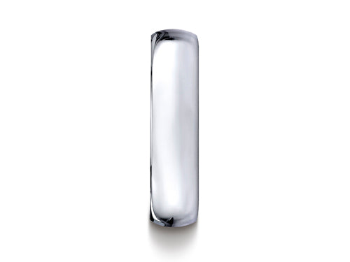 Benchmark® Cobalt Chrome™ 6mm Comfort-fit High Polished Design Ring