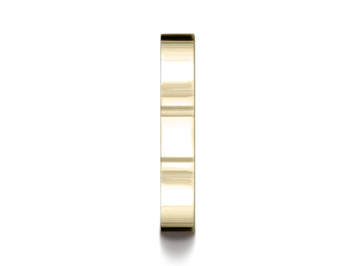 Benchmark® 14k Gold 4.0mm Flat Comfort-fit Ring