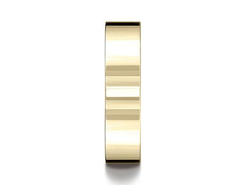 Benchmark® 14k Gold 6.0mm Flat Comfort-fit Ring