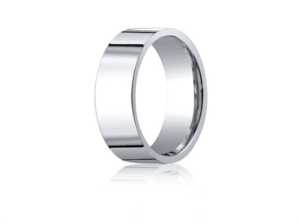 Benchmark® 18k Gold 8.0mm Flat Comfort-fit Ring