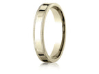 Benchmark® 14k Gold 4mm Flat Comfort-fit Wedding Band / Ring With Milgrain