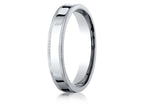 Benchmark® 14k Gold 4mm Flat Comfort-fit Wedding Band / Ring With Milgrain
