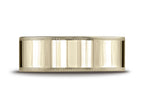 Benchmark® 14k Gold 8mm Flat Comfort-fit Wedding Band / Ring With Milgrain