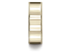 Benchmark® 18k Gold 8mm Flat Comfort-fit Wedding Band / Ring With Milgrain