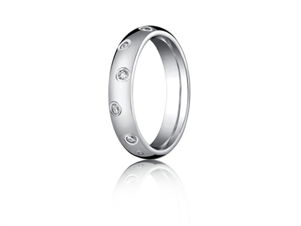 Benchmark® 4mm Round Diamonds Eternity Wedding Band Ring