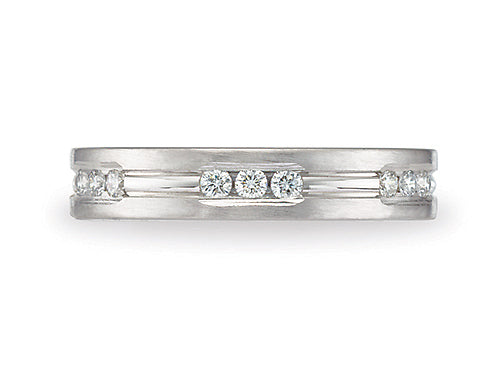 Benchmark® 4mm Comfort Fit 0.36 cttw Diamond Wedding Band / Ring
