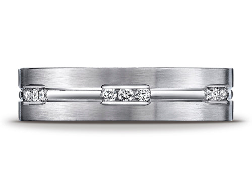 Benchmark® 6mm Comfort Fit 0.36 cttw Diamond Wedding Band / Ring