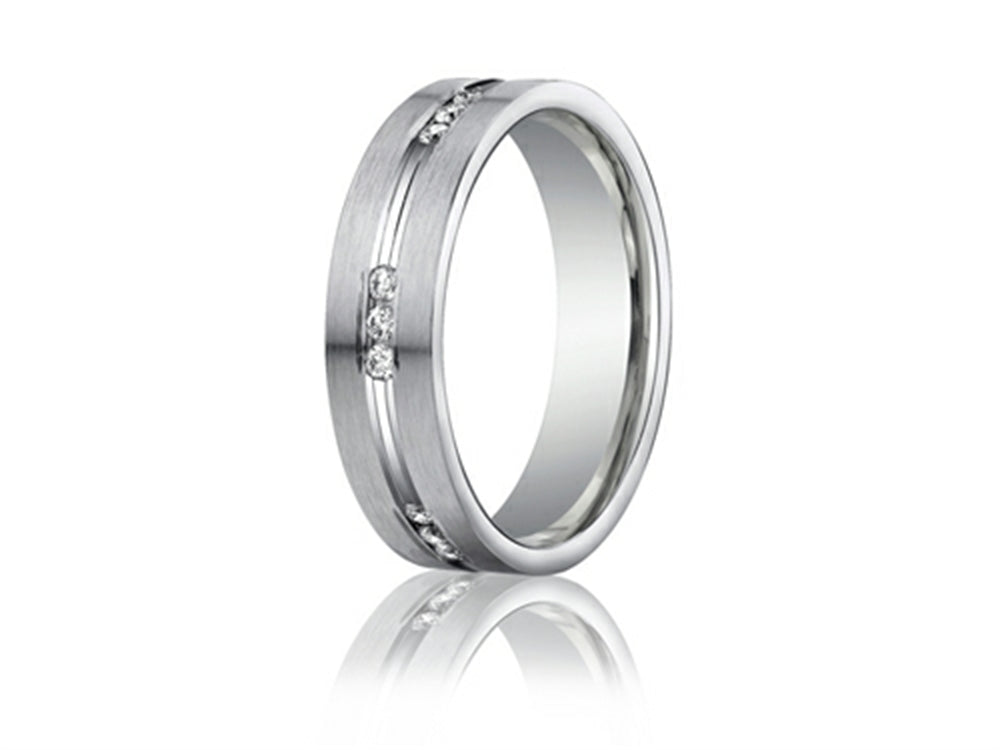 Benchmark® 6mm Comfort Fit 0.36 cttw Diamond Wedding Band / Ring