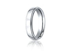 Benchmark® Cobalt Chrome™ 5mm Comfort-fit High Polished Design Ring