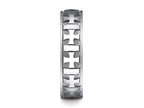 Benchmark® 6mm Comfort-fit Gaelic Cross Carved Design Wedding Band Ring