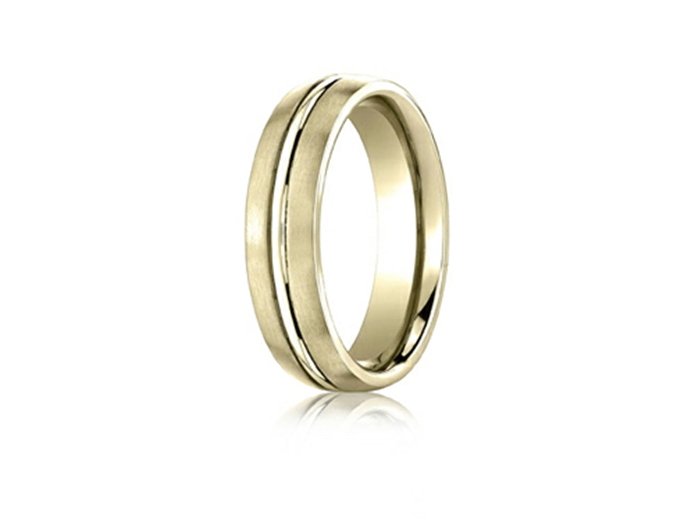 Benchmark® 6mm Comfort Fit Design Wedding Band / Ring