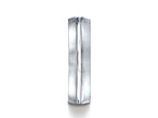 Benchmark® Cobalt Chrome™ 6mm Comfort-fit Satin-finished Design Ring