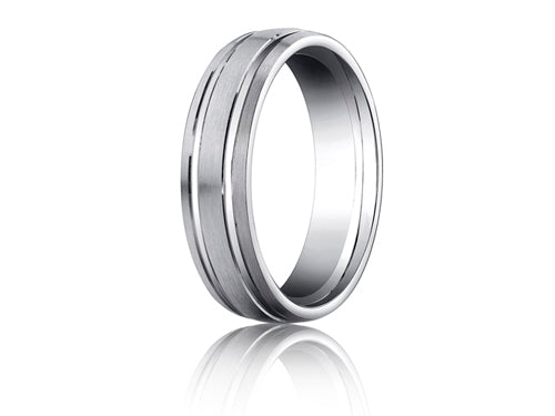 Benchmark® 6mm Comfort Fit Design Wedding Band / Ring