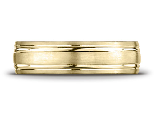 Benchmark® 6mm Comfort Fit Design Wedding Band / Ring