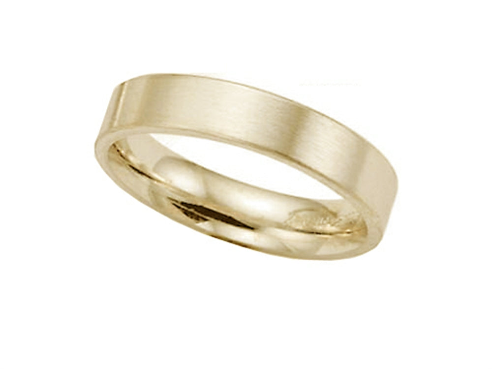 Benchmark® 4mm Comfort Fit Satin Spin Finish Wedding Band / Ring