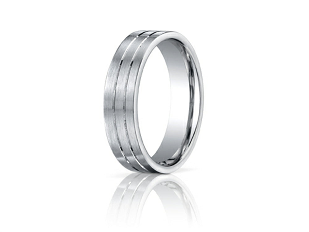 Benchmark® 6mm Comfort Fit Design Wedding Band / Ring