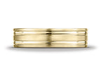 Benchmark® 6mm Comfort-fit Satin-finished With Parallel Grooves Carved Design Wedding Band Ring