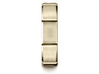 Benchmark® 6mm Comfort-fit Satin-finished Grooves Carved Design Wedding Band Ring