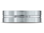 Benchmark® 18k Gold 7mm Comfort-fit Satin-finished With High Polished Center Cut Carved Design Wedding Band Ring