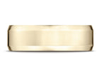 Benchmark® 14k Gold 7mm Comfort-fit High Polished Carved Design Wedding Band Ring