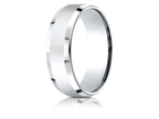 Benchmark® 14k Gold 7mm Comfort-fit High Polished Carved Design Wedding Band Ring