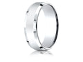 Benchmark® 10k Gold 7mm Comfort-fit High Polished Carved Design Wedding Band Ring