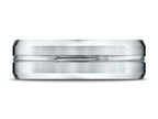Benchmark® 7mm Comfort-fit Satin-finished Beveled Edge Design Ring