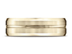 Benchmark® 7mm Comfort-fit Satin-finished Beveled Edge Design Ring