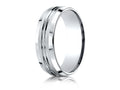 Benchmark® 7mm Comfort-fit Satin-finished Beveled Edge Design Ring