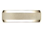Benchmark® 10 Karat Gold 7mm Comfort-fit High Polish Round Edge Cross Hatch Center Design Wedding Band Ring