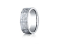 Benchmark® Cobalt Chrome™ 7mm Comfort-fit Cross Design Ring