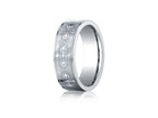 Benchmark® Cobalt Chrome™ 7mm Comfort-fit Cross Design Ring