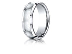 Benchmark® 14k Gold 7.5mm Comfort-fit Satin-finished Concave Beveled Edge Design Wedding Band Ring