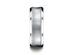 Benchmark® Cobalt Chrome™ 7.5mm Comfort-fit Satin-finished Concave Design Ring