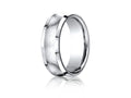 Benchmark® Cobalt Chrome™ 7.5mm Comfort-fit Satin-finished Concave Design Ring
