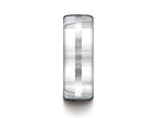 Benchmark® Cobalt Chrome™ 7.5mm Comfort-fit Satin-finished Design Ring