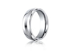 Benchmark® Cobalt Chrome™ 7.5mm Comfort-fit Satin-finished Design Ring