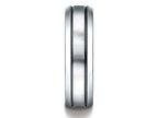 Benchmark® Cobalt Chrome™ 7.0mm Comfort-fit Satin-finished Blackened Design Ring