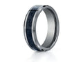 Benchmark® 7mm Tungsten Forge® Wedding Band Ring with Carbon Fiber Center