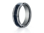 Benchmark® 7mm Tungsten Forge® Wedding Band Ring with Carbon Fiber Center