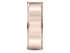 Benchmark® 14k Rose Gold 8mm Comfort-fit Riveted Edge Satin Finish Design Wedding Band Ring