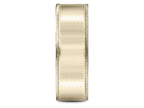 Benchmark® 18k Gold 8mm Comfort-fit Riveted Edge Satin Finish Design Wedding Band Ring