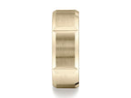 Benchmark® 8mm Comfort-fit Satin-finished Grooves Carved Design Wedding Band Ring