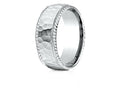Benchmark® 10k Gold 8mm Comfort-fit Rope Edge Hammered Finish Design Wedding Band Ring