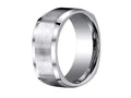 Benchmark® Cobalt Chrome™ 9mm Comfort-fit Satin-finished Four-sided Design Ring