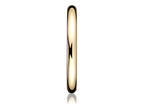 Benchmark® 2.5mm Comfort-fit High Polished Round Carved Design Wedding Band Ring