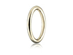 Benchmark® 2.5mm Comfort-fit High Polished Round Carved Design Wedding Band Ring