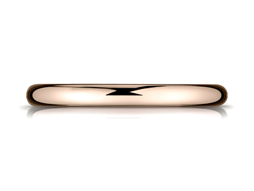 Benchmark® 2.5mm Comfort-fit High Polished Round Carved Design Wedding Band Ring