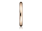 Benchmark® 2.5mm Comfort-fit High Polished Round Carved Design Wedding Band Ring