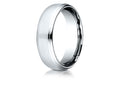 Benchmark® 14 Karat Gold 6.5mm Comfort-fit Drop Edge High Polish Design Wedding Band Ring